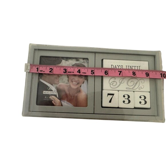 Malden International Designs 3447-44 Wedding Countdown Block, Photo Frame Gray - Picture 11 of 14